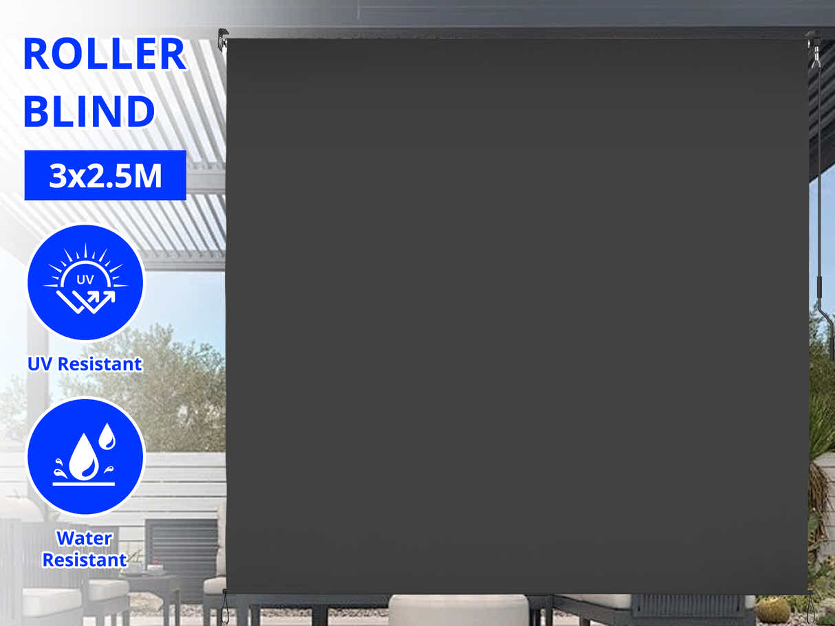 Roller Blind  300x250cm Grey