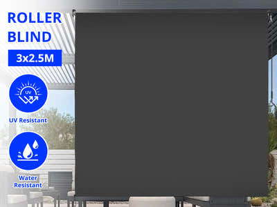 Roller Blind  300x250cm Grey