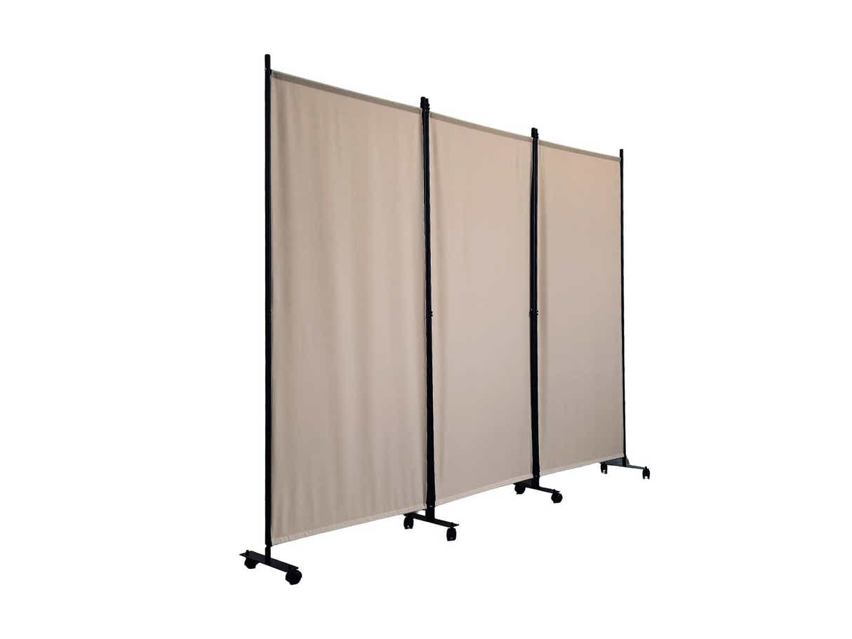 Fabric Room Divider 226X178cm SAND