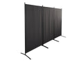 Fabric Room Divider 258x180cm - Grey