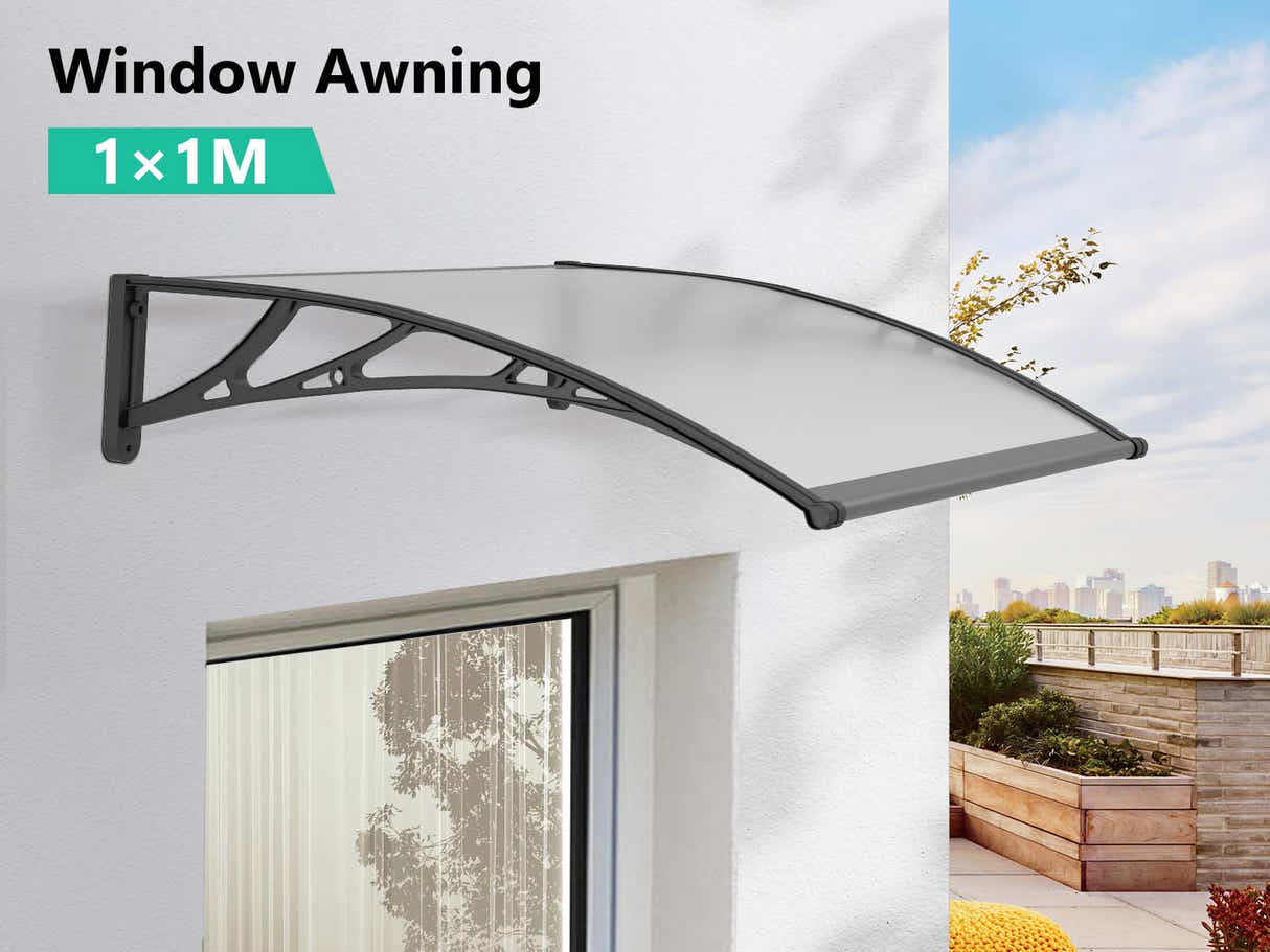 Clear Window Awning 100cm x 100cm