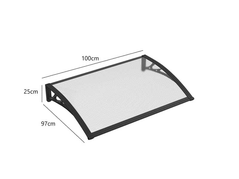 Clear Window Awning 100cm x 100cm