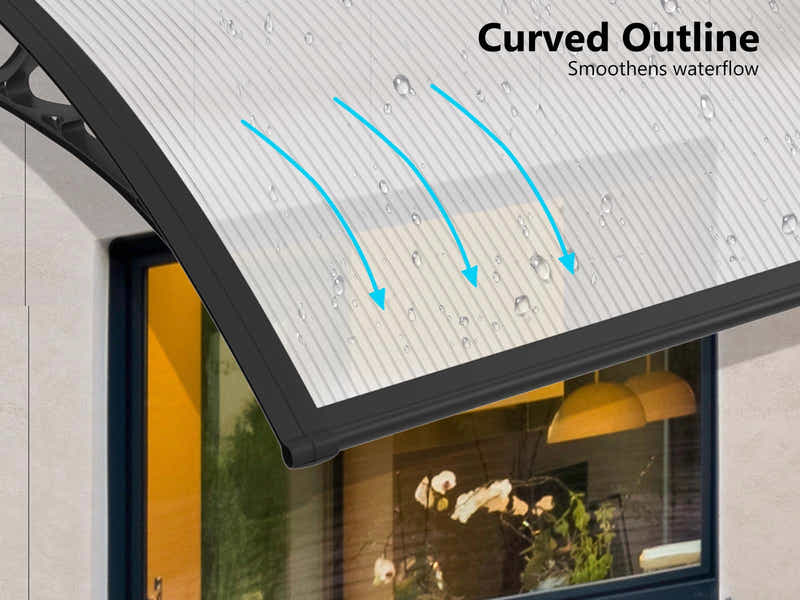 Clear Window Awning 100cm x 100cm