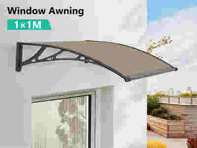 Brown Window Awning 100cm x 100cm