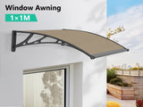 DS Window awning C 100x100cm BROWN