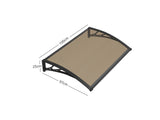 DS Window awning C 100x100cm BROWN