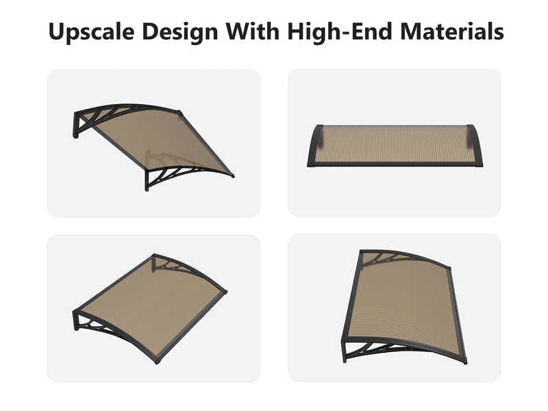 Brown Window Awning 100cm x 100cm