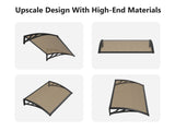 DS Window awning C 100x100cm BROWN