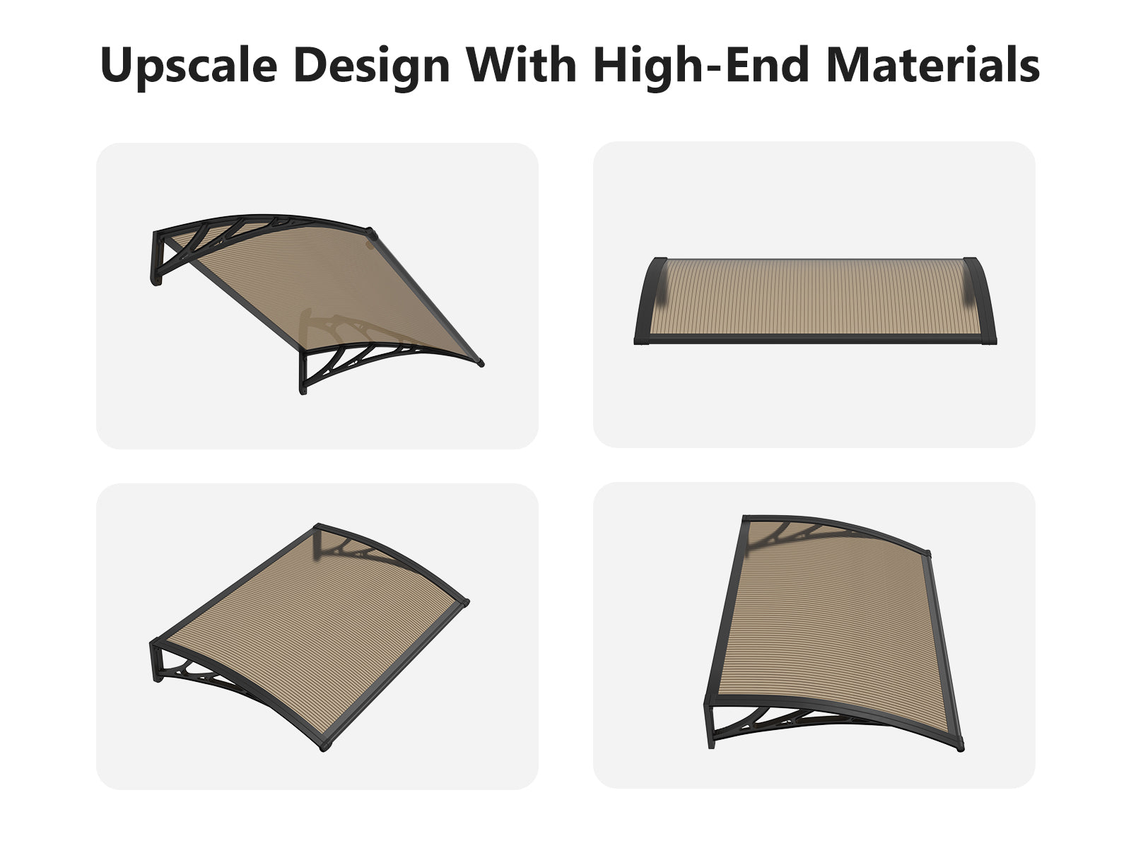 DS Window awning C 100x100cm BROWN