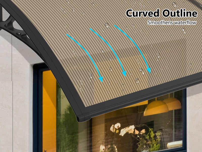 Brown Window Awning 100cm x 120cm