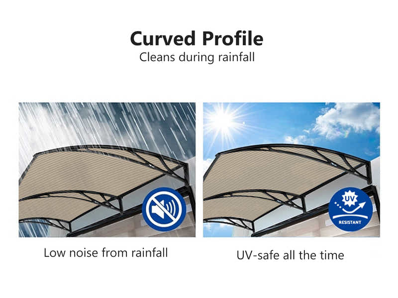 Brown Window Awning 100cm x 120cm