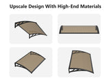 DS Window awning C 100x120cm BROWN