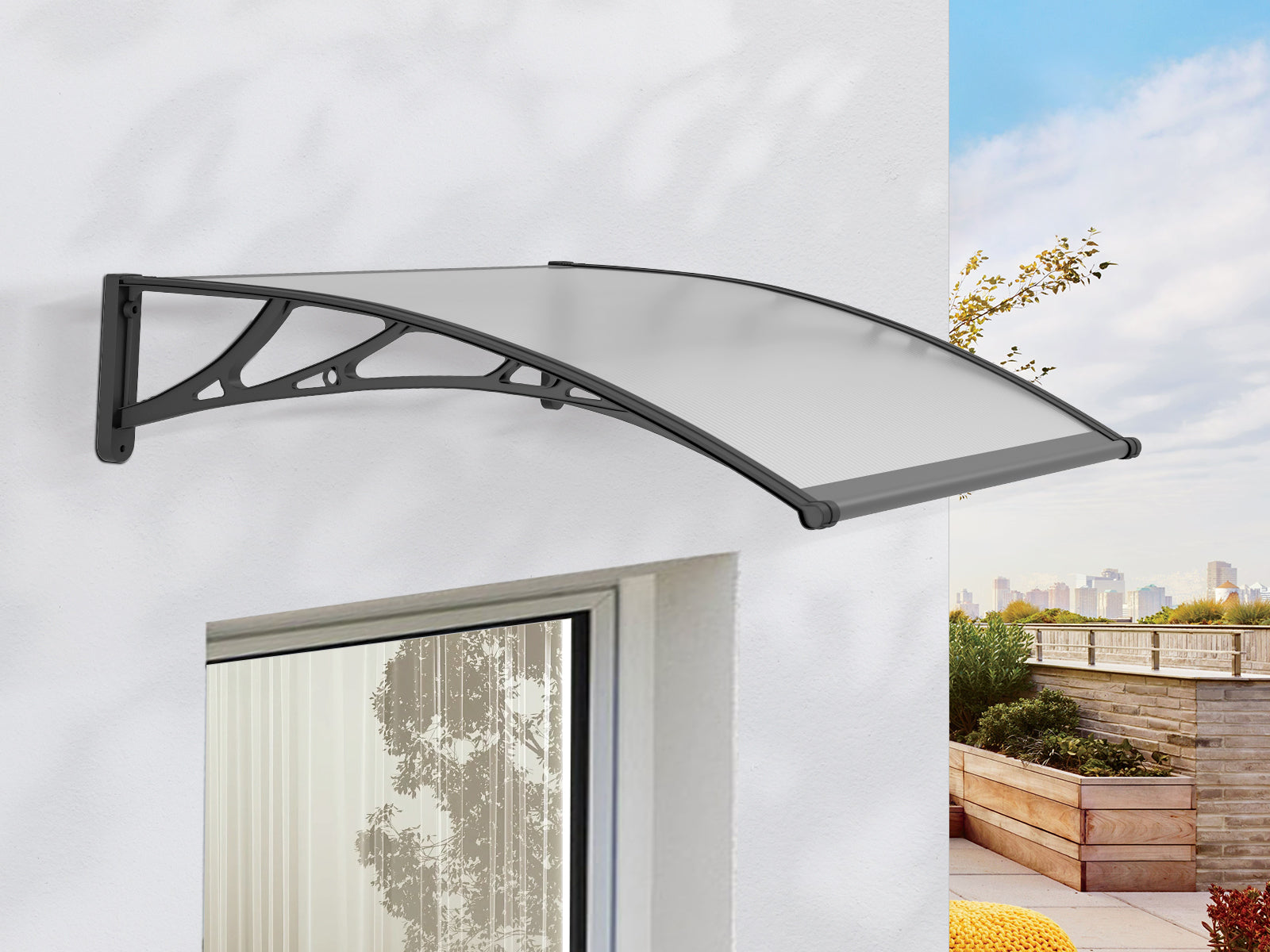 DS Window awning C 100x120cm GRCLR