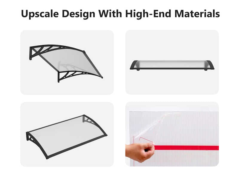 Clear Window Awning 100cm x 120cm