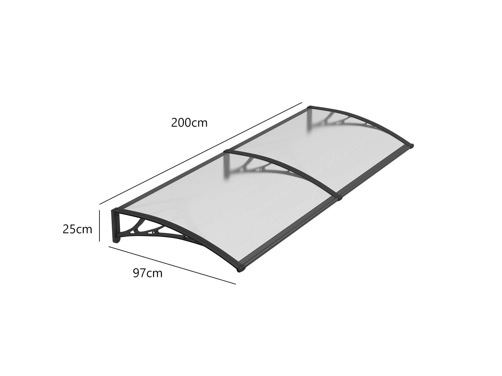 Window awning C 100x200cm