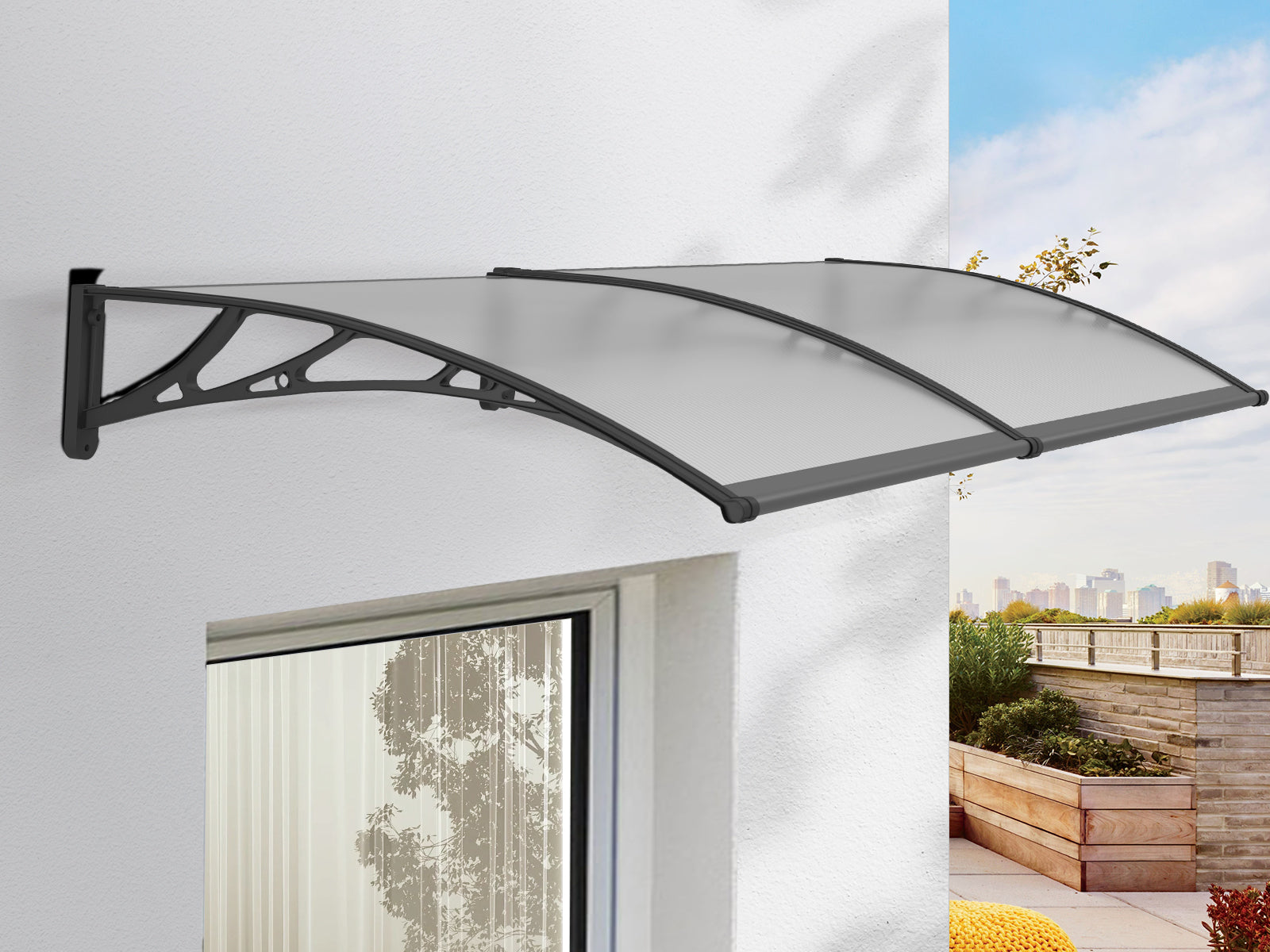 DS Window awning C 100x240cm GRCLR