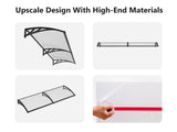 Window awning C 100x240cm GRCLR