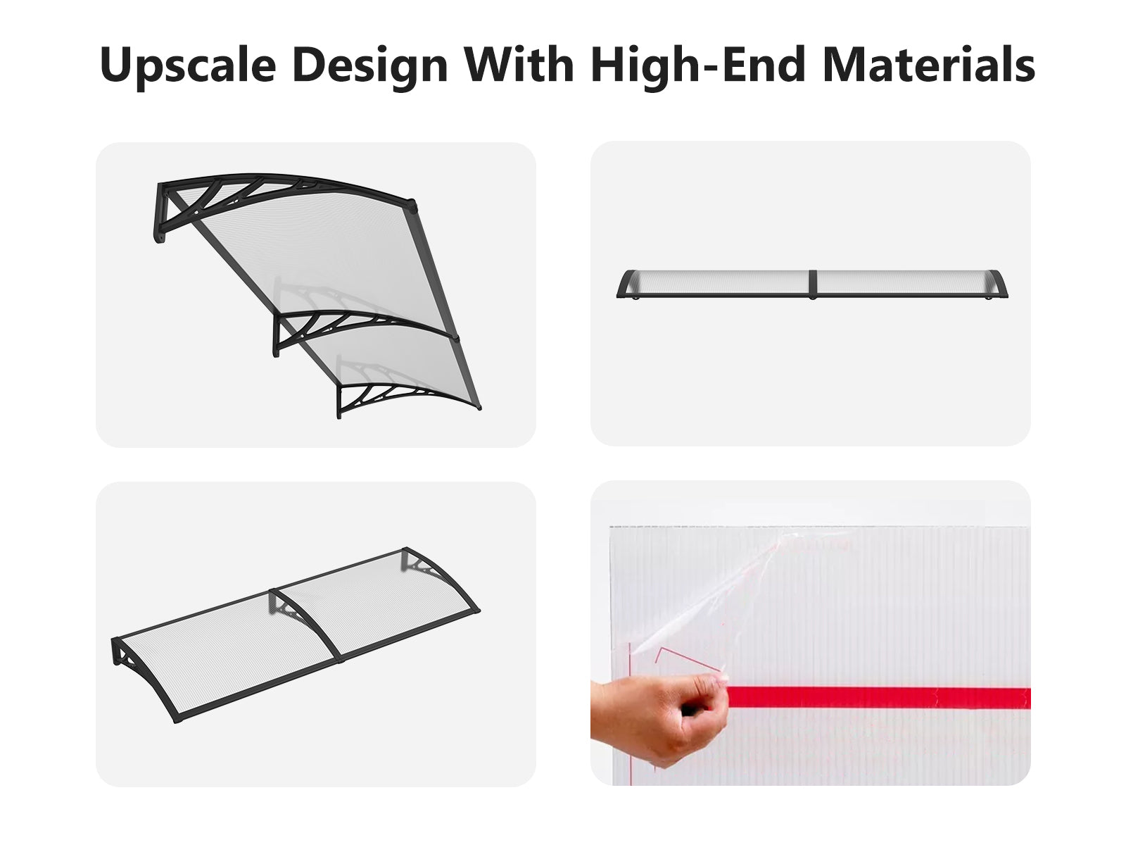 DS Window awning C 100x240cm GRCLR