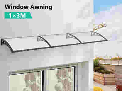 Clear Window Awning 100cm x 300cm