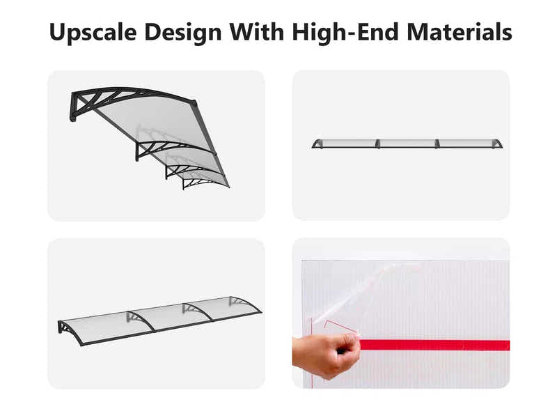 Clear Window Awning 100cm x 300cm