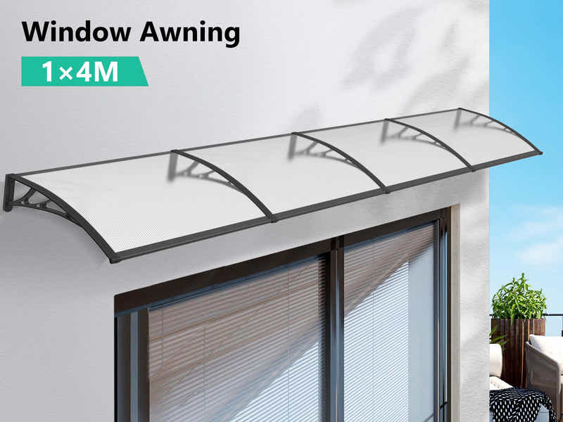 Clear Window Awning 100cm x 400cm