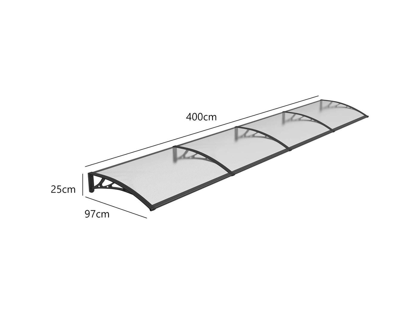 Window awning C 100x400cm