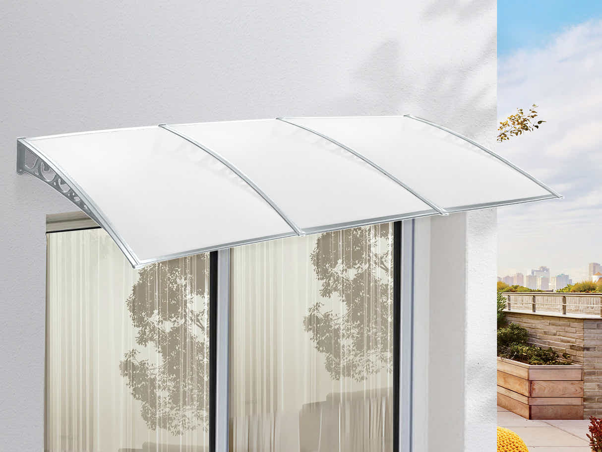 Grey Frame Window Awning 150cm x 300cm