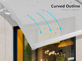 Grey Frame Window Awning 150cm x 300cm