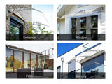 Grey Frame Window Awning 150cm x 300cm
