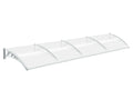 Grey Frame Window Awning 150cm x 400cm