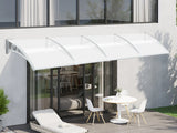 Grey Frame Window Awning 150cm x 400cm