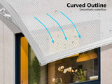 Grey Frame Window Awning 150cm x 400cm