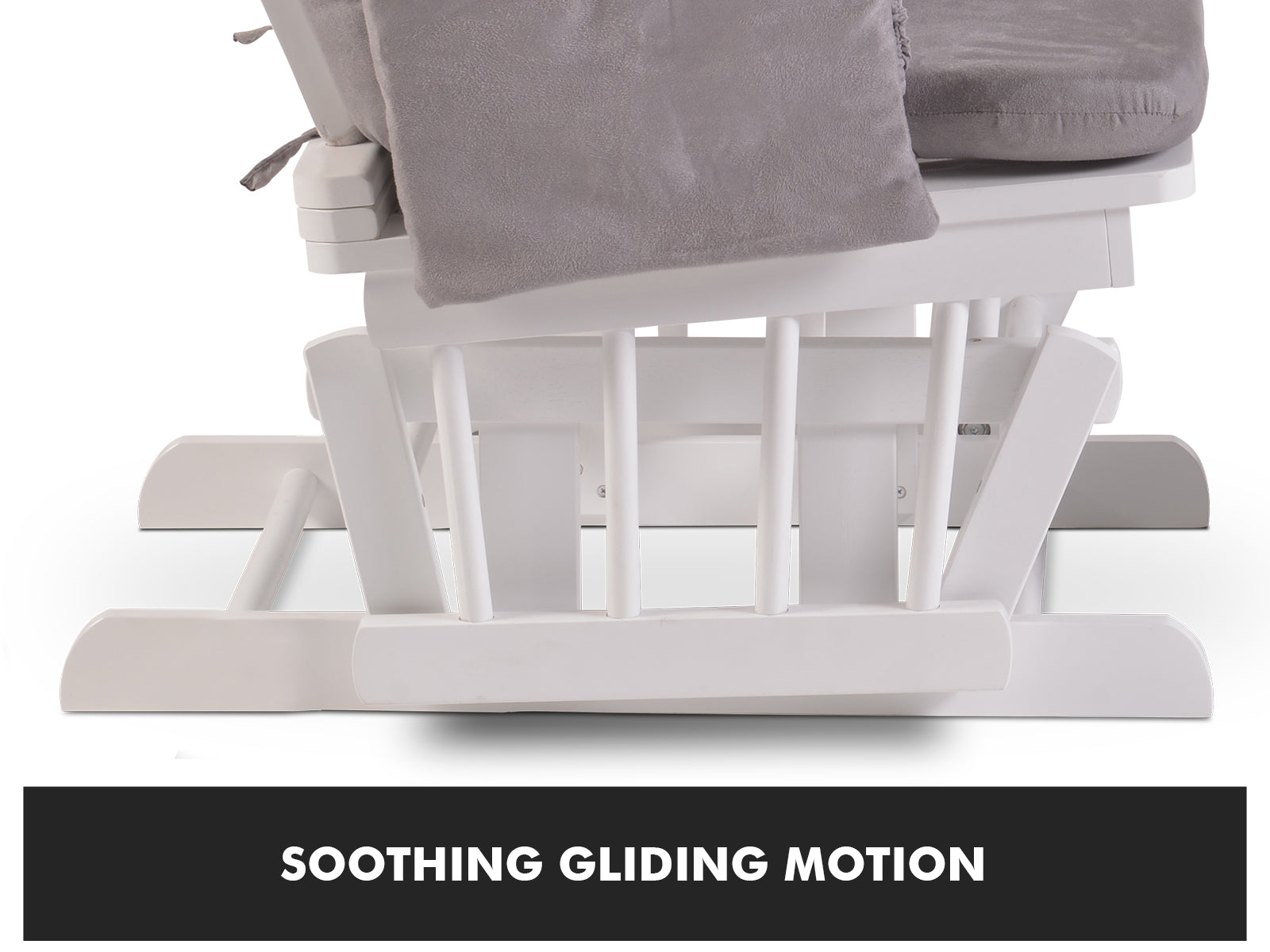 Glider chair with footstool