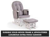Glider chair with footstool