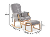 Rocking chair with footstool