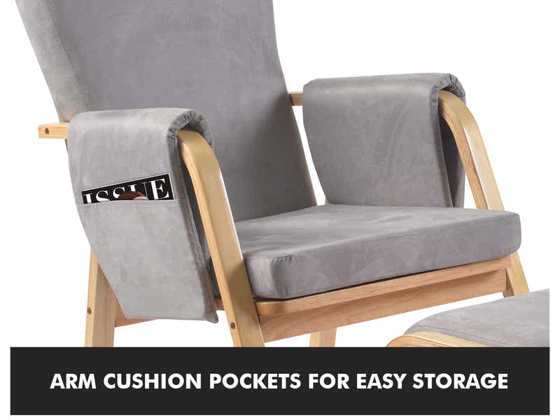 Rocking Accent Chair with Footstool