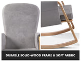 Rocking chair with footstool