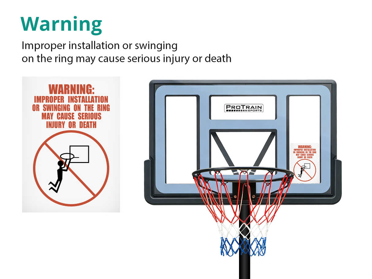 Adjustable Portable Basketball Stand Hoop S0321X