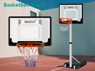 Adjustable Portable Basketball Stand Hoop - 2.61 m