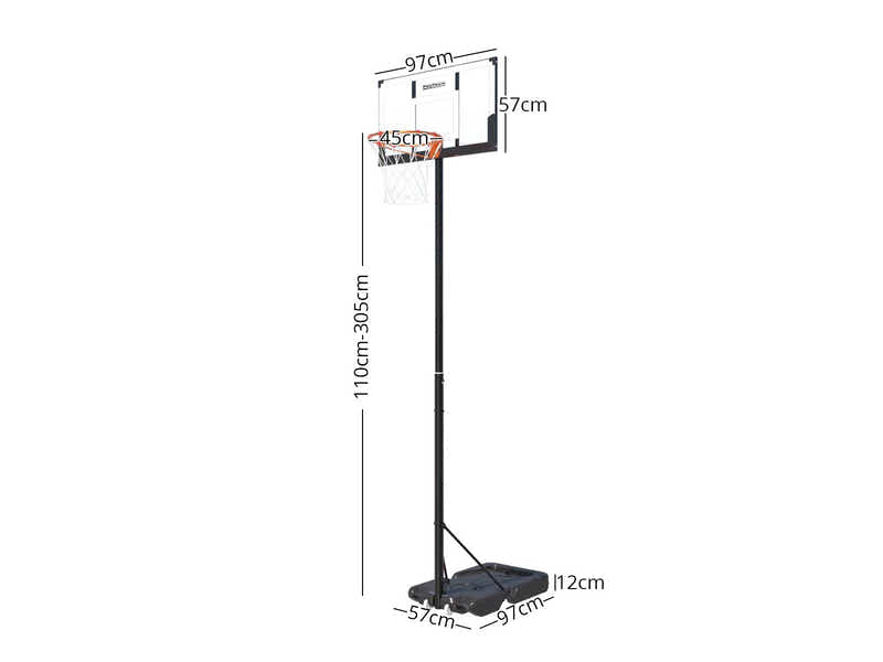 Adjustable Portable Basketball Stand Hoop ZW003