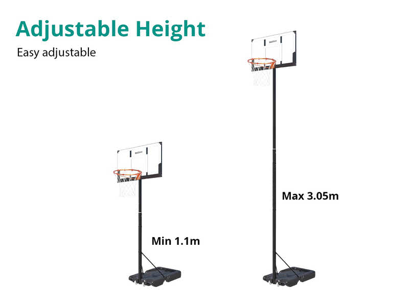 Adjustable Portable Basketball Stand Hoop ZW003