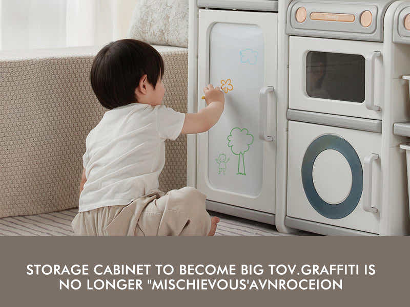 Storage Shelf With Drawing Board