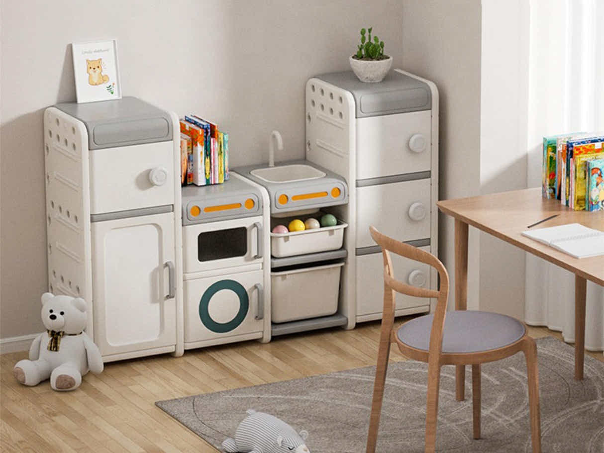 Storage Shelf With Drawing Board