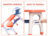 Dinosaur table and chair Set 1+2 Orange Blue