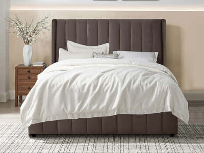 Gyllene Storage Bed Brown - Queen