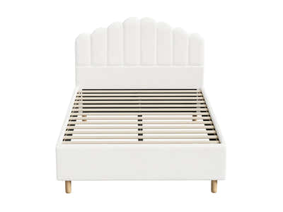 Shelley Boucle Bed Frame & Xclusive Pocket Spring Mattress X20 - Queen (Combo)