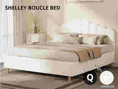 Shelley Boucle Bed Frame - Queen