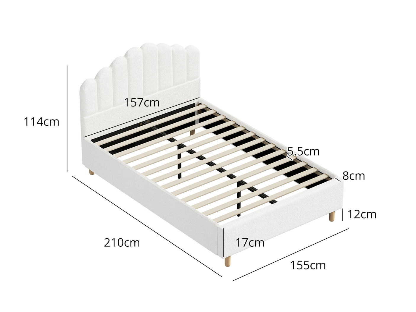 Shelley Boucle Bed Queen