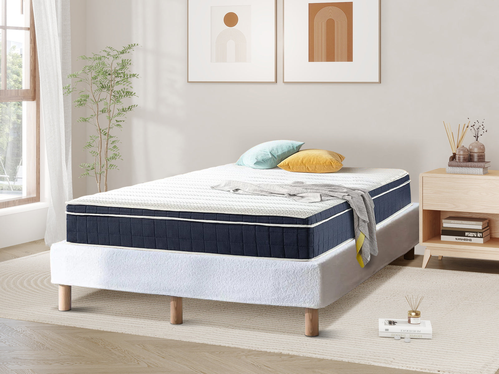 Xclusive Boucle Bed Base - Queen