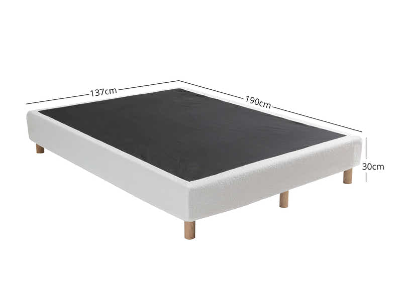 Xclusive Boucle Bed Base - Double